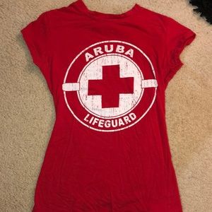 Red Aruba Lifeguard T-Shirt